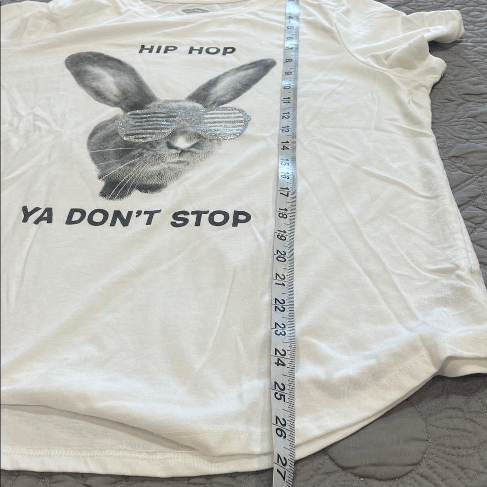 *3 for $10* Old Navy Soft Washed Bunny White Tee XL - Picture 6 of 6